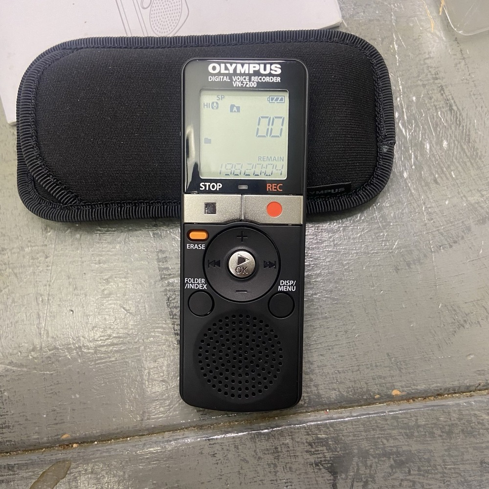 Olympus Digital Voice Recorder VN-7200 Black With Case- Tested And Works - Picture 4 of 6